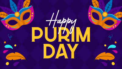 Purim Day Event Facebook event cover Image Preview