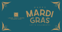 Festive Mardi Gras Facebook ad Image Preview