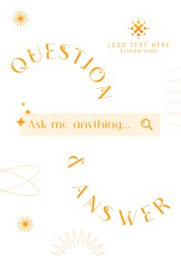 Minimalist Q&A Poster Image Preview