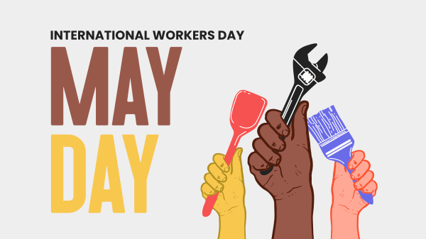 Celebrate Our Heroes on May Day Facebook Event Cover Design