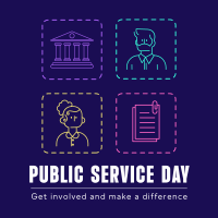 Public Service Day Instagram post Image Preview