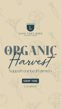 Organic Harvest Facebook Story Design