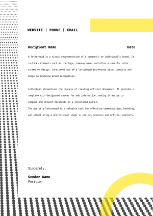 Halftone Perspective Letterhead Image Preview