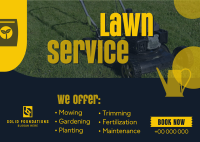 Lawn Care Professional Postcard Design