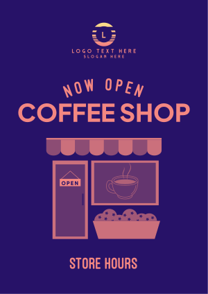 Local Cafe Storefront Flyer Image Preview