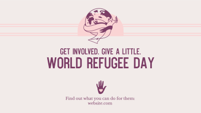 World Refugee Day Dove Facebook event cover Image Preview