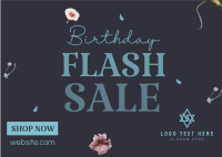 Anniversary Flash Sale Postcard Design