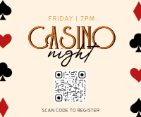 Casino Night Elegant Facebook Post Design