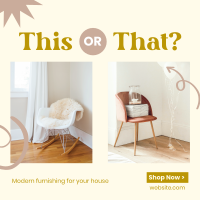 Modern Furnishing Instagram post Image Preview