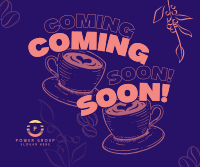 Cafe Coming Soon Facebook Post Design