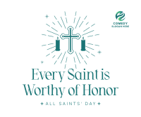 Honor Thy Saints Facebook Post Design