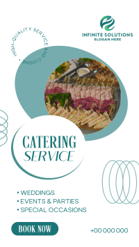 Classy Catering Service Facebook Story Design