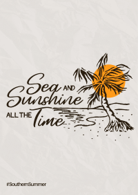 Sea and Sunshine Poster Design