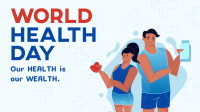 Healthy People Celebrates World Health Day Facebook Event Cover Design