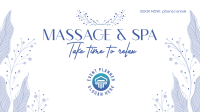 Floral Massage Facebook Event Cover Design