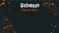 Halloween Skulls  Zoom Background Design