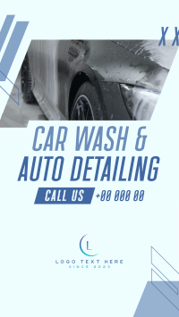 Car Wash Auto detailing Service Facebook Story Design