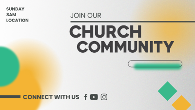 Church Community Facebook event cover Image Preview