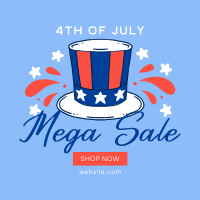 Festive Sale for 4th of July Instagram post Image Preview