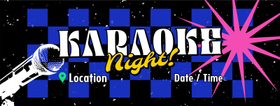 Pop Karaoke Night Facebook cover Image Preview