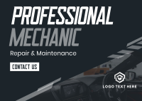 Automotive Professional Mechanic Postcard Image Preview