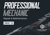 Automotive Professional Mechanic Postcard Image Preview