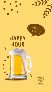 Happy Hour Buy 1 Get 1 Facebook Story Image Preview