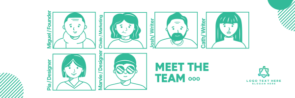 Meet The Team Twitter Header Design Image Preview