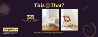 Modern Furnishing Facebook cover Image Preview