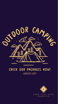 Rustic Camping Facebook story Image Preview