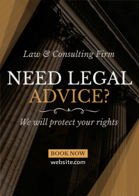Legal Adviser Poster Design