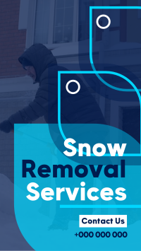 Simple Snow Removal Instagram Story Design