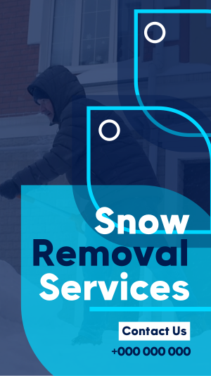 Simple Snow Removal Instagram story Image Preview