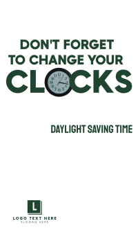 Daylight Saving Time Reminder Facebook Story Preview