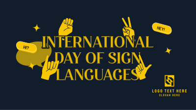 Sign Languages Day Celebration Facebook event cover Image Preview