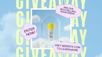 Giveaway Beauty Product Facebook Event Cover Design