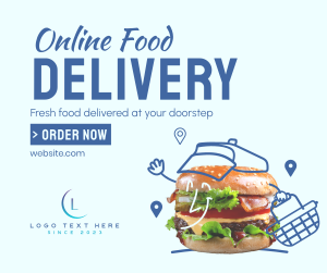 Fresh Burger Delivery Facebook post Image Preview