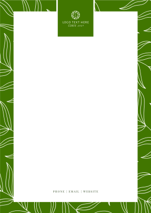 Leaves Pattern Letterhead Image Preview