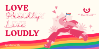 Lively Pride Month Twitter Post Design