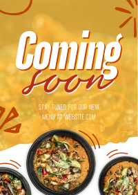 New Menu Coming Soon Flyer Image Preview