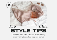 Eco Chic Tips Postcard Image Preview