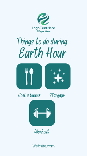 Earth Hour Activities Instagram story