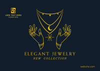 Elegant Jewelry Postcard Design