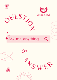 Minimalist Q&A Flyer Image Preview