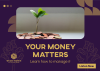 Money Matters Podcast Postcard Image Preview