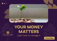 Money Matters Podcast Postcard Image Preview