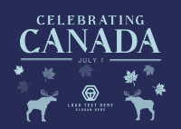 Celebrating Canada Postcard Image Preview