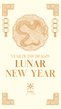 Pendant Lunar New Year Facebook Story Design