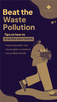 Beat Waste Pollution Facebook Story Design