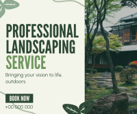 Organic Landscaping Service Facebook Post Design